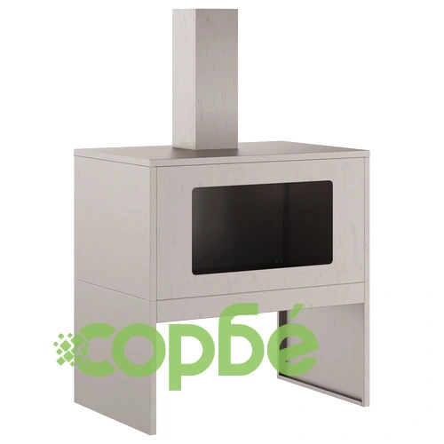 Огнище с комин от Weathering Steel, 60x40x96 см, правоъгълно, за градина и тераса ➤ топ цена ➤ sorbe.bg