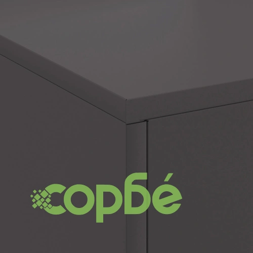 Огнище с комин от стомана, черно, 80x50x96 см, за градина и тераса ➤ топ цена ➤ sorbe.bg