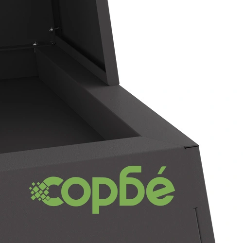 Огнище от стомана с дървено отделение - Черно, 60x35x100 см ➤ топ цена ➤ sorbe.bg