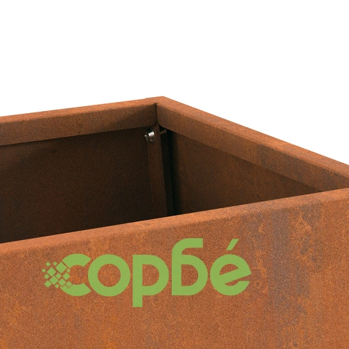 Огнище с място за съхранение на дърва 60x35x100 см от Weathering Steel ➤ топ цена ➤ sorbe.bg