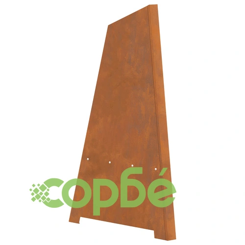 Градинско огнище Пирамида от износена стомана 50x45x95 см за открито ➤ топ цена ➤ sorbe.bg