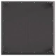 Черно квадратно огнище от стомана с прахово покритие 80x80x43 см за градина и тераса