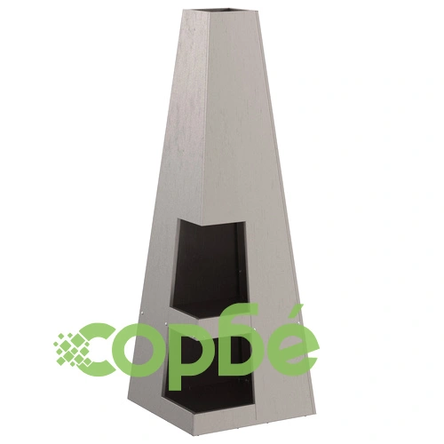 Градинско огнище с място за дърва 35x35x100 см от стомана - модел Отшелник ➤ топ цена ➤ sorbe.bg