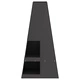 Огнище с място за дърва от стомана, черно, пирамидална форма, 50x50x100 см