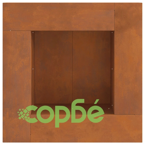 Квадратно Огнище от Weathering Steel 60x60x30 см за Градина и Тераса ➤ топ цена ➤ sorbe.bg