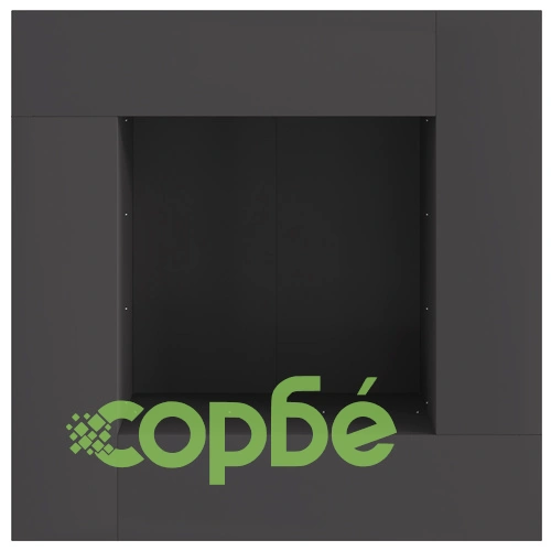 Квадратно огнище за градина 80x80x40 см от черна стомана за открито ➤ топ цена ➤ sorbe.bg