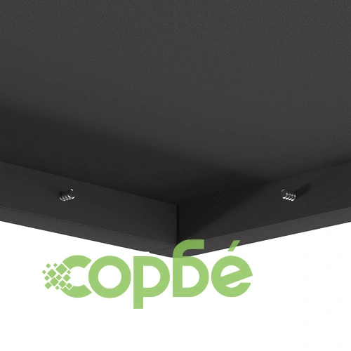 Квадратно огнище за градина 80x80x40 см от черна стомана за открито ➤ топ цена ➤ sorbe.bg