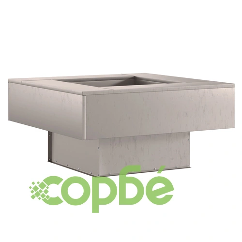 Квадратно огнище за градина 80x80x40 см от висококачествена стомана ➤ топ цена ➤ sorbe.bg