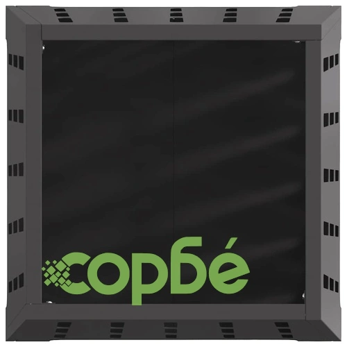 Огнище за градина Черно 50 x 50 x 70 см, Патинирана стомана ➤ топ цена ➤ sorbe.bg