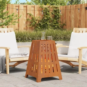 Огнище Квадратно 50x50x70 см от Висококачествена Стомана за Градина