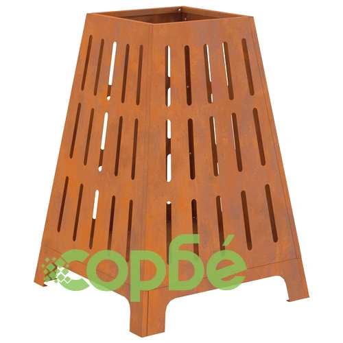 Огнище Квадратно 50x50x70 см от Висококачествена Стомана за Градина ➤ топ цена ➤ sorbe.bg