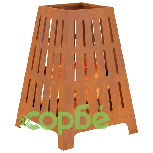 Огнище Квадратно 50x50x70 см от Висококачествена Стомана за Градина ➤ топ цена ➤ sorbe.bg