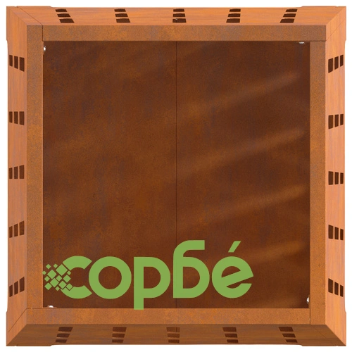 Огнище Квадратно 50x50x70 см от Висококачествена Стомана за Градина ➤ топ цена ➤ sorbe.bg