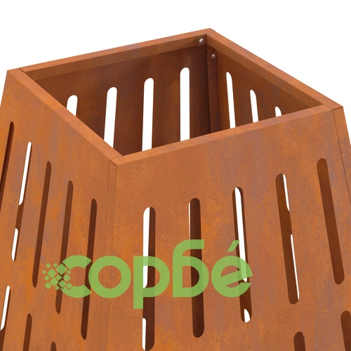 Огнище Квадратно 50x50x70 см от Висококачествена Стомана за Градина ➤ топ цена ➤ sorbe.bg