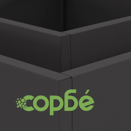 Огнище за Градина Квадратно Черно 60x60x30 см от Стомана с Матово Покритие ➤ топ цена ➤ sorbe.bg