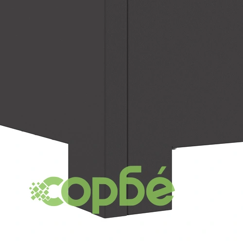 Огнище за Градина Квадратно Черно 60x60x30 см от Стомана с Матово Покритие ➤ топ цена ➤ sorbe.bg