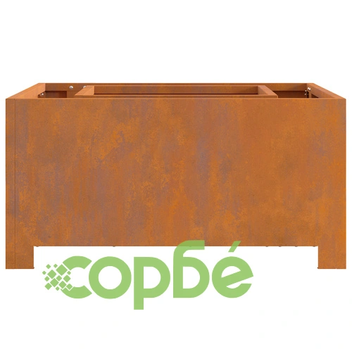 Квадратно Огнище за Градина от Стомана 60x60x30 см за Открито ➤ топ цена ➤ sorbe.bg