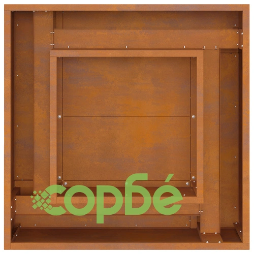 Квадратно Огнище за Градина от Стомана 60x60x30 см за Открито ➤ топ цена ➤ sorbe.bg