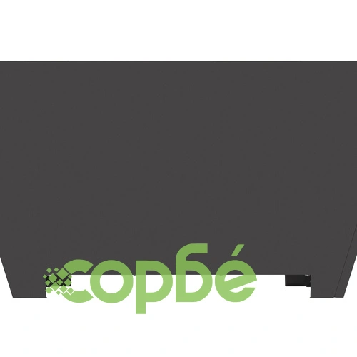 Квадратно Огнище за Градина от Стомана с Прахово Покритие 80x80x40 см Черно ➤ топ цена ➤ sorbe.bg