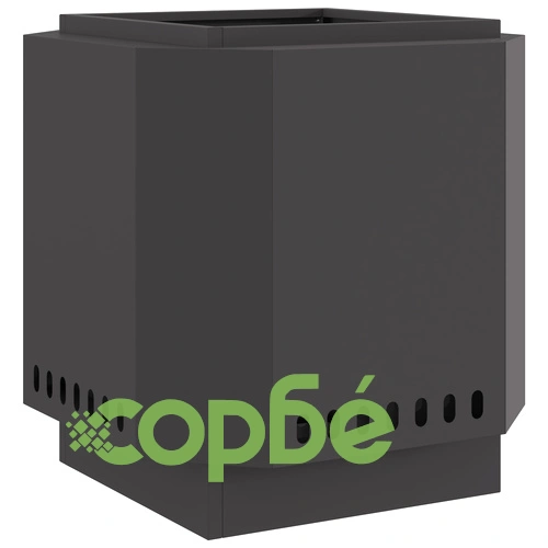 Черно Бездимно Огнище 48x48x51 см от Стомана за Градина и Тераса ➤ топ цена ➤ sorbe.bg