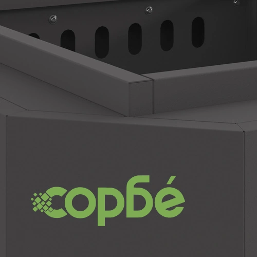 Черно Бездимно Огнище 48x48x51 см от Стомана за Градина и Тераса ➤ топ цена ➤ sorbe.bg