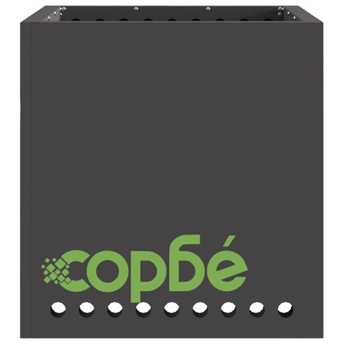 Квадратно Бездимно Огнище за Градина от Стомана - Черно 48x48x50 см ➤ топ цена ➤ sorbe.bg