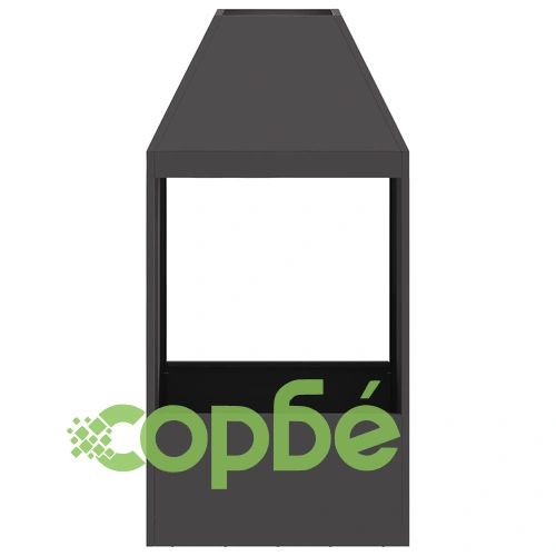 Черно Огнище за Градина 50x50x100 см от Висококачествена Стомана ➤ топ цена ➤ sorbe.bg