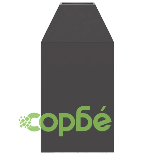 Черно Огнище за Градина 50x50x100 см от Висококачествена Стомана ➤ топ цена ➤ sorbe.bg