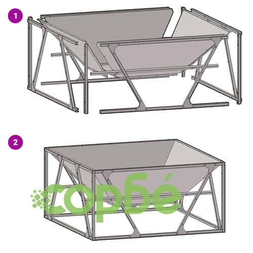 Огнище Квадратно 80x80x40 см от Стомана за Градина и Тераса ➤ топ цена ➤ sorbe.bg
