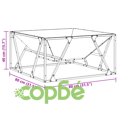 Огнище Квадратно 80x80x40 см от Стомана за Градина и Тераса ➤ топ цена ➤ sorbe.bg
