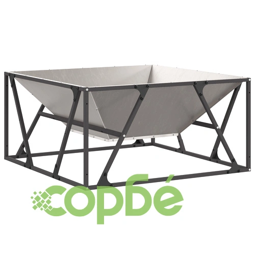 Огнище Квадратно 80x80x40 см от Стомана за Градина и Тераса ➤ топ цена ➤ sorbe.bg