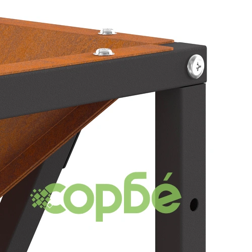 Огнище Квадратно 80x80x40 см от Стомана за Градина и Тераса ➤ топ цена ➤ sorbe.bg