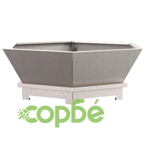 Шестоъгълно огнище за градина 75x75x28 см от висококачествена стомана с ефект ръжда ➤ топ цена ➤ sorbe.bg