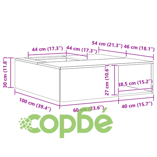 Огнище с място за дърва 100x100x30 см от Weathering стомана за градина ➤ топ цена ➤ sorbe.bg