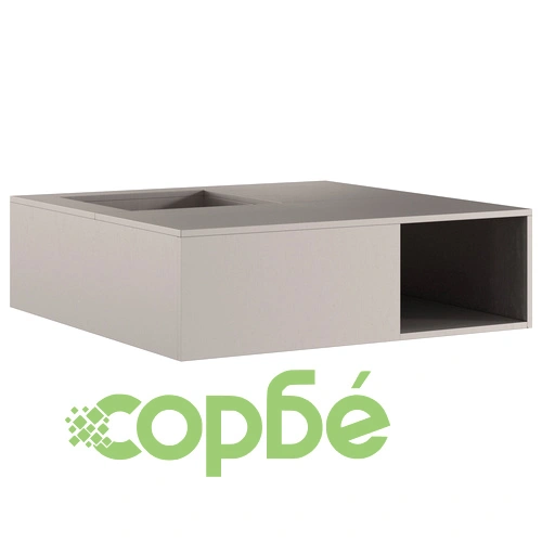 Огнище с място за дърва 100x100x30 см от Weathering стомана за градина ➤ топ цена ➤ sorbe.bg