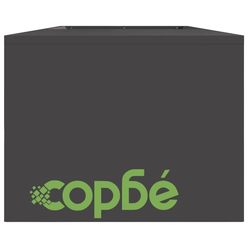 Огнище с място за дърва от стомана, черно, 160x45x35 см ➤ топ цена ➤ sorbe.bg