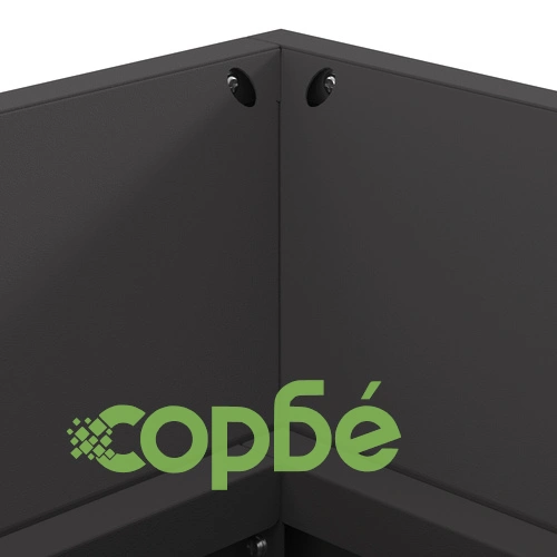 Огнище с място за дърва от стомана, черно, 160x45x35 см ➤ топ цена ➤ sorbe.bg