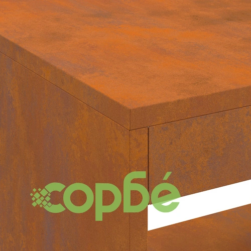 Огнище от Weathering Steel с място за дърва 160x45x35 см, правоъгълно, за градина и тераса ➤ топ цена ➤ sorbe.bg