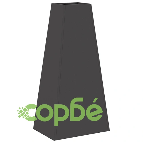 Огнище за градина Черно 50x35x100 см от Стомана с Прахово Покритие ➤ топ цена ➤ sorbe.bg