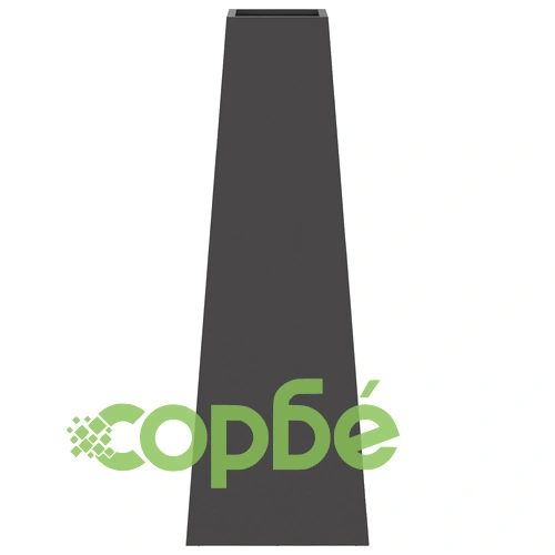 Огнище за градина Черно 50x35x100 см от Стомана с Прахово Покритие ➤ топ цена ➤ sorbe.bg