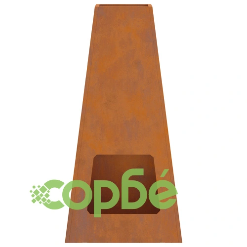 Градинско огнище пирамида 50x35x100 см от Weathering Steel за открито ➤ топ цена ➤ sorbe.bg