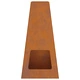 Градинско огнище пирамида 50x35x100 см от Weathering Steel за открито