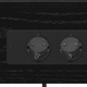 Нощни шкафчета с USB зарядна станция 2 бр. черен дъб 41x31x51 см