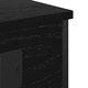 Нощни шкафчета с USB зарядна станция 2 бр. черен дъб 41x31x51 см