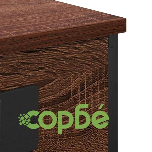 Нощно шкафче с USB зарядна станция 2 броя Кафяв дъб 41x31x51 см ➤ топ цена ➤ sorbe.bg