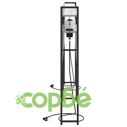 Табла за легло с рафтове и LED осветление - Сив сонома 180 cm Инженерно дърво ➤ топ цена ➤ sorbe.bg