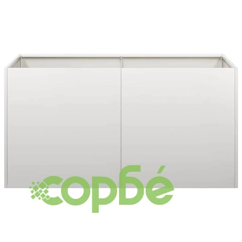 Кашпа от неръждаема стомана, 80x40x40 см, с отворено дъно ➤ топ цена ➤ sorbe.bg