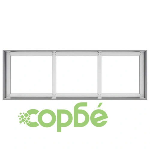 Кашпа от поцинкована стомана 120x40x40 см с отворено дъно ➤ топ цена ➤ sorbe.bg