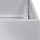 Кашпа от поцинкована стомана 120x40x40 см с отворено дъно
