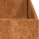 Кашпа от патинираща стомана с ръждив ефект, 120x40x40 см